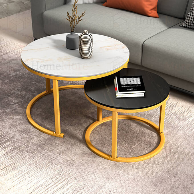 2 IN 1 NESTING COFFEE TABLE ROUND (S1302) – homemore